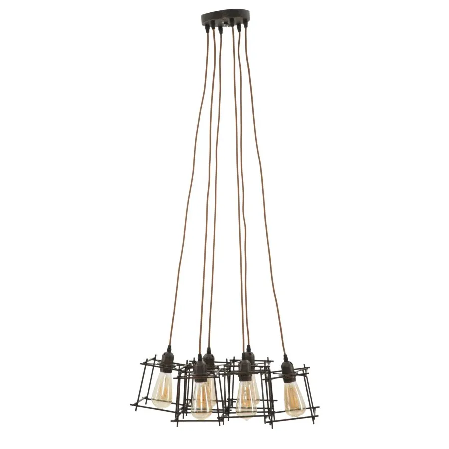 LAMPADARIUM INDUST STICK 6 ŻARÓWEK 16X16X16 cm (POJEDYNCZY)